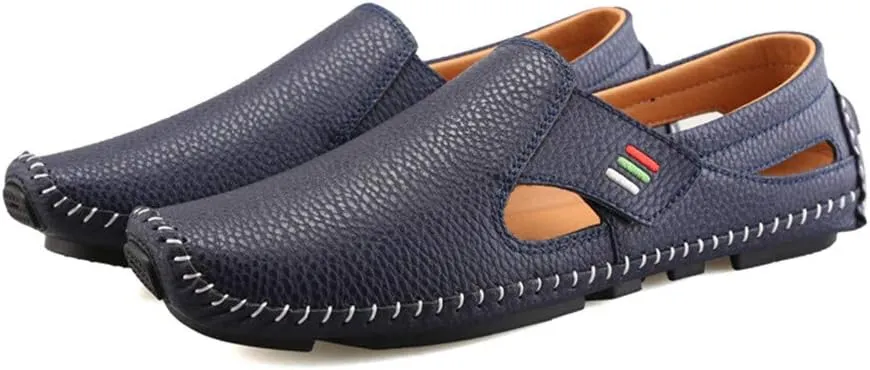 ailishabroy Mens Driving Penny Loafers Faux Leather Moccasins Slip On Casual Dress Boat Shoes Designer Shoes for Men