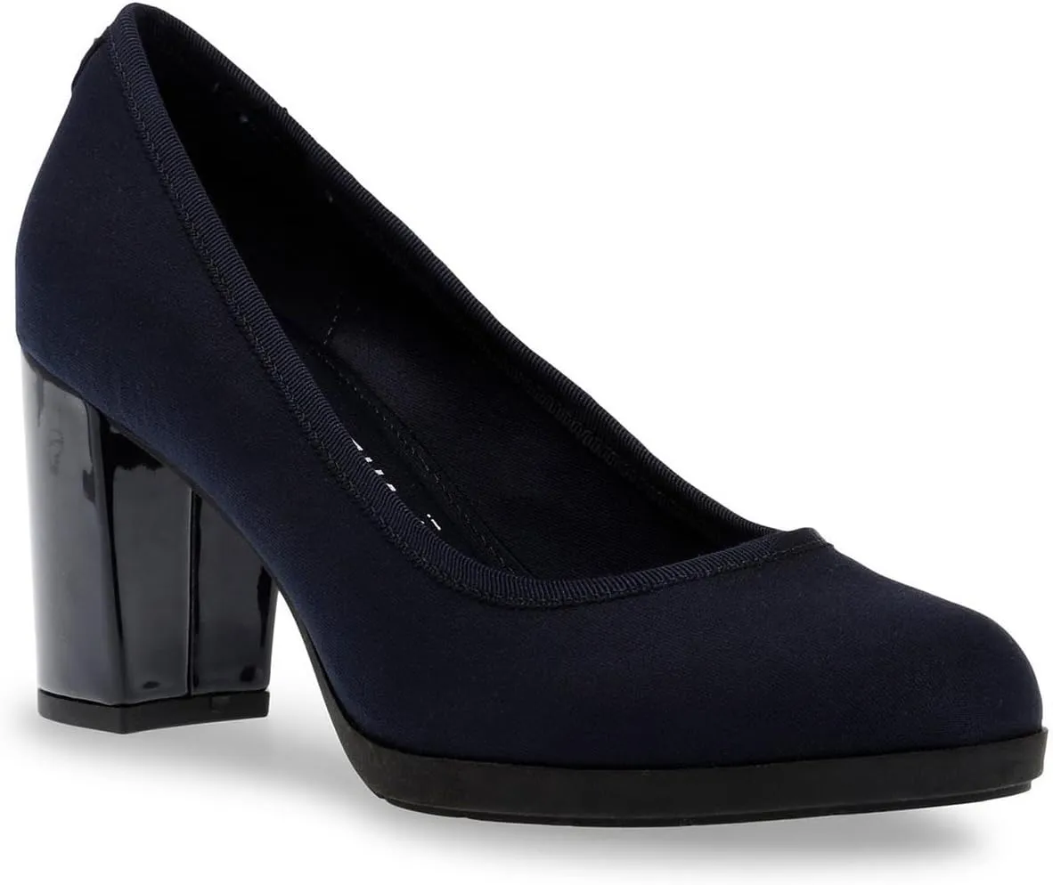 Anne Klein Womens Castana Flex Fit Block Heels