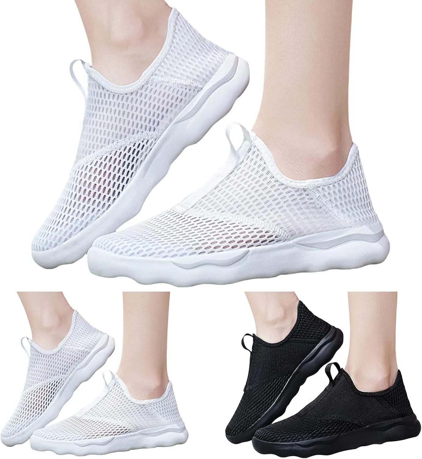Athletic Fashion Sneakers for Men Lightweight Breathable Slip on Running Shoe Men's Comfortable Diabetic Shoes