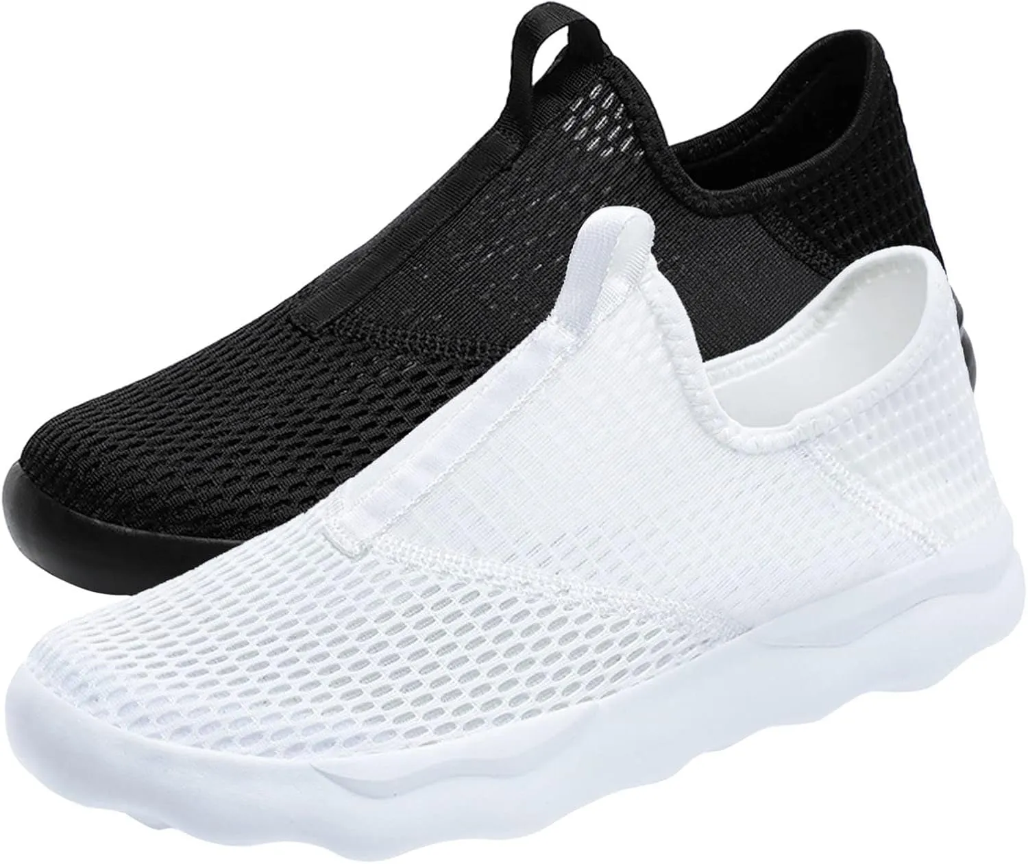 Athletic Fashion Sneakers for Men Lightweight Breathable Slip on Running Shoe Men's Comfortable Diabetic Shoes