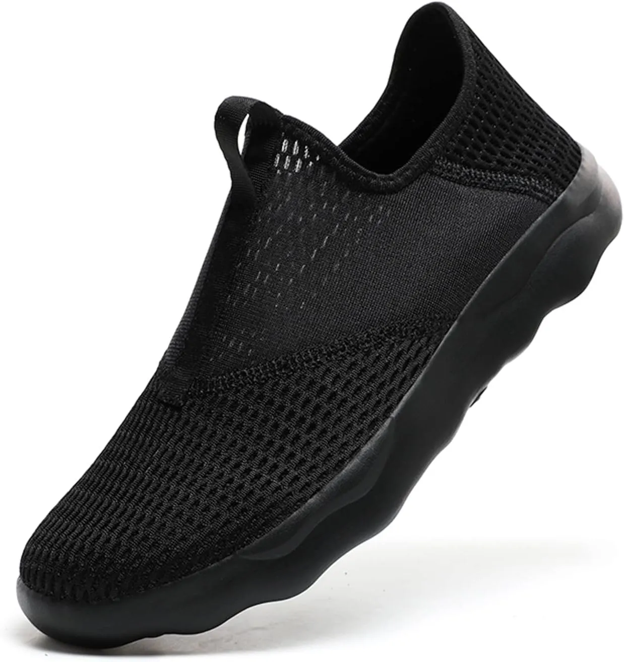 Athletic Fashion Sneakers for Men Lightweight Breathable Slip on Running Shoe Men's Comfortable Diabetic Shoes