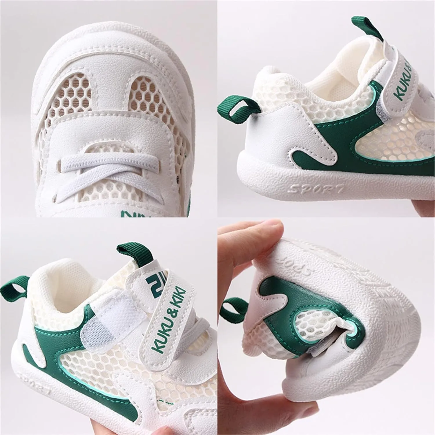 Baby Boys Girls Mesh Breathable Sneakers Non-Slip Soft Sole Lightweight Walking Shoes Toddler Sport Trainers
