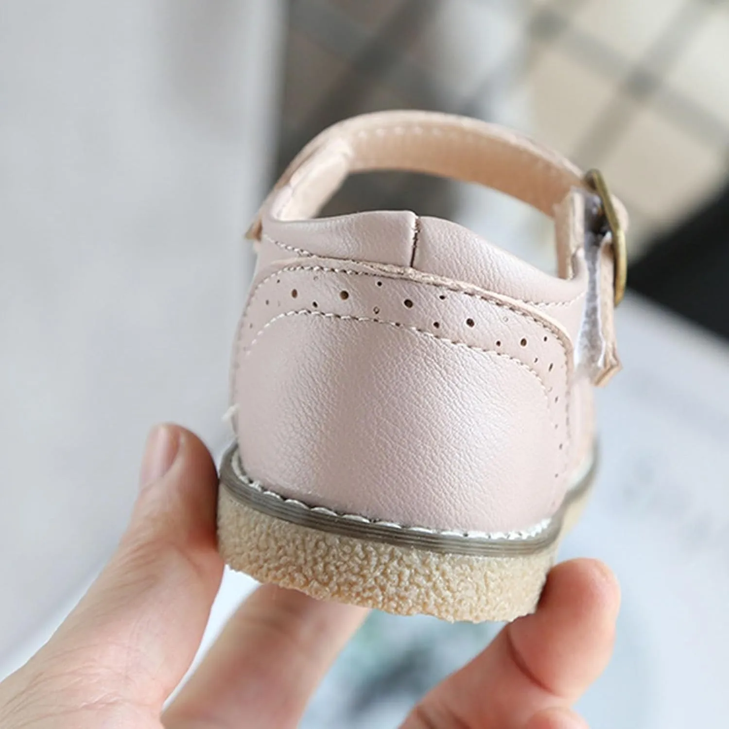 Baby Girls Dress Shoes Mary Jane Ballet Flats Flower Toddler Dress Shoes School Party Wedding Shoes