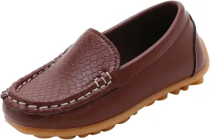 Baby Infant Girls Loafer Flat Slip-On Comfort Dress Shoes Toddler Kids Boys Suede Leather Church xford Shoes