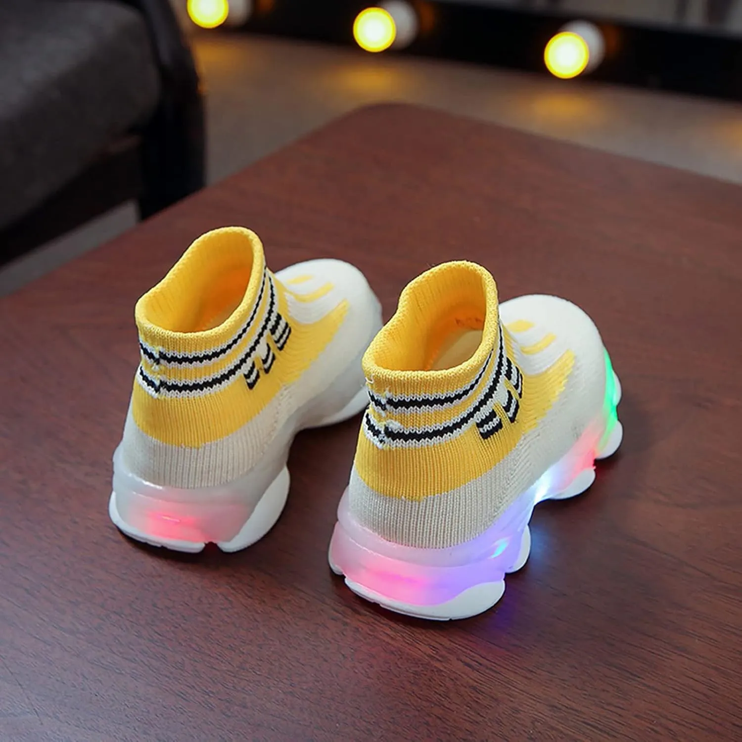 Baby Walking Shoes,Kids Baby Boys Girls Bling Led Light Sport Shoes Children Mesh Luminous Casual Shoes 1-6 Years
