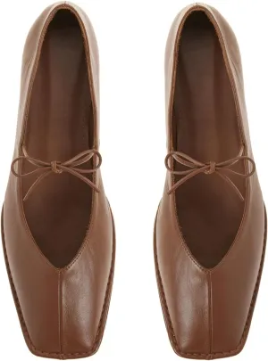 Ballet Flats for Women Lace Up Bow Square Toe Mary Janes Cute Ballerina Shoes Slip On Comfortable Elegant Dress Shoes