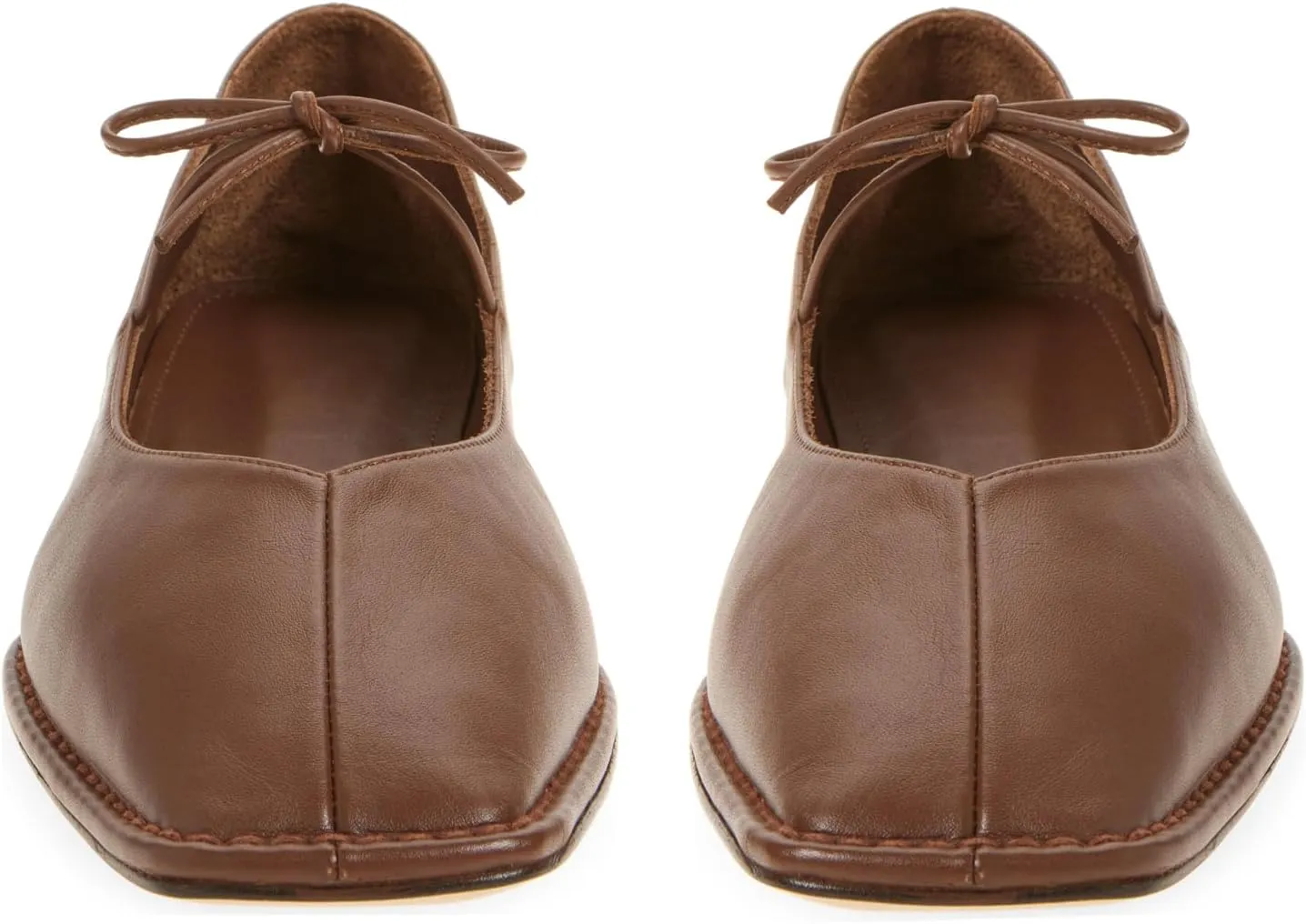 Ballet Flats for Women Lace Up Bow Square Toe Mary Janes Cute Ballerina Shoes Slip On Comfortable Elegant Dress Shoes