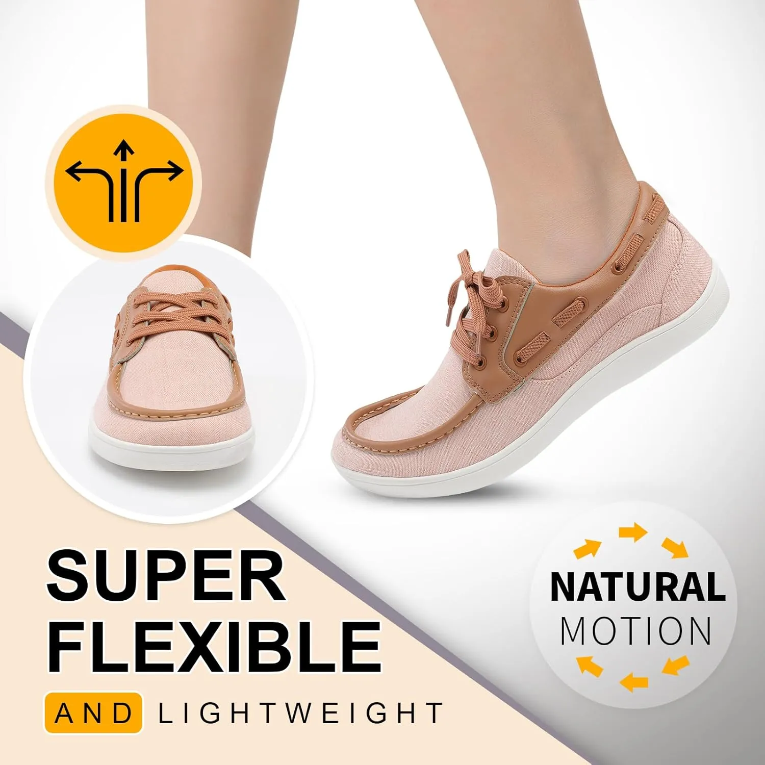 BARERUN Womens Walking Shoes Barefoot Minimalist Trail Running Shoes Wide Toe Zero Drop Tennis Sneakers for Jogging Hiking Athletic Lightweight Cross Training Shoes for Gym Office Driving