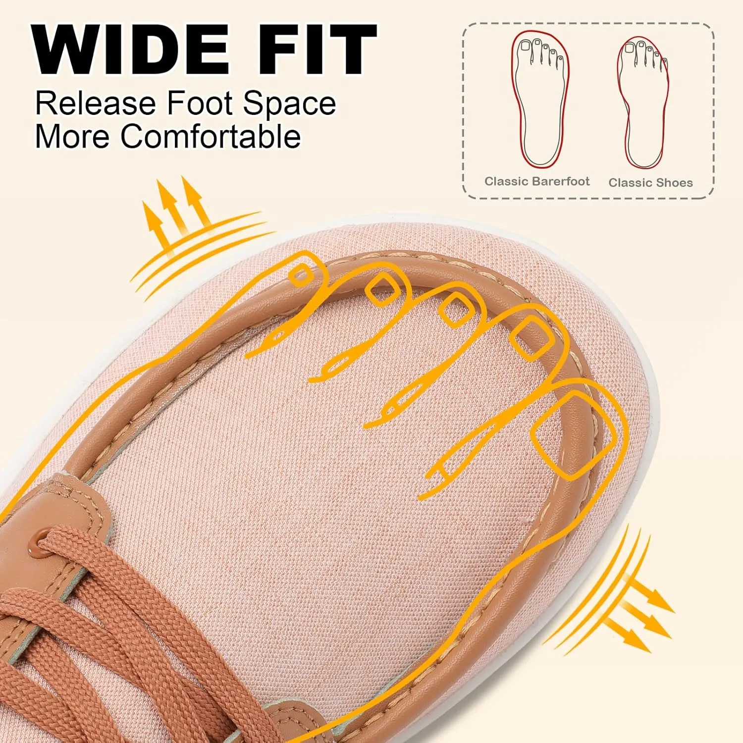 BARERUN Womens Walking Shoes Barefoot Minimalist Trail Running Shoes Wide Toe Zero Drop Tennis Sneakers for Jogging Hiking Athletic Lightweight Cross Training Shoes for Gym Office Driving