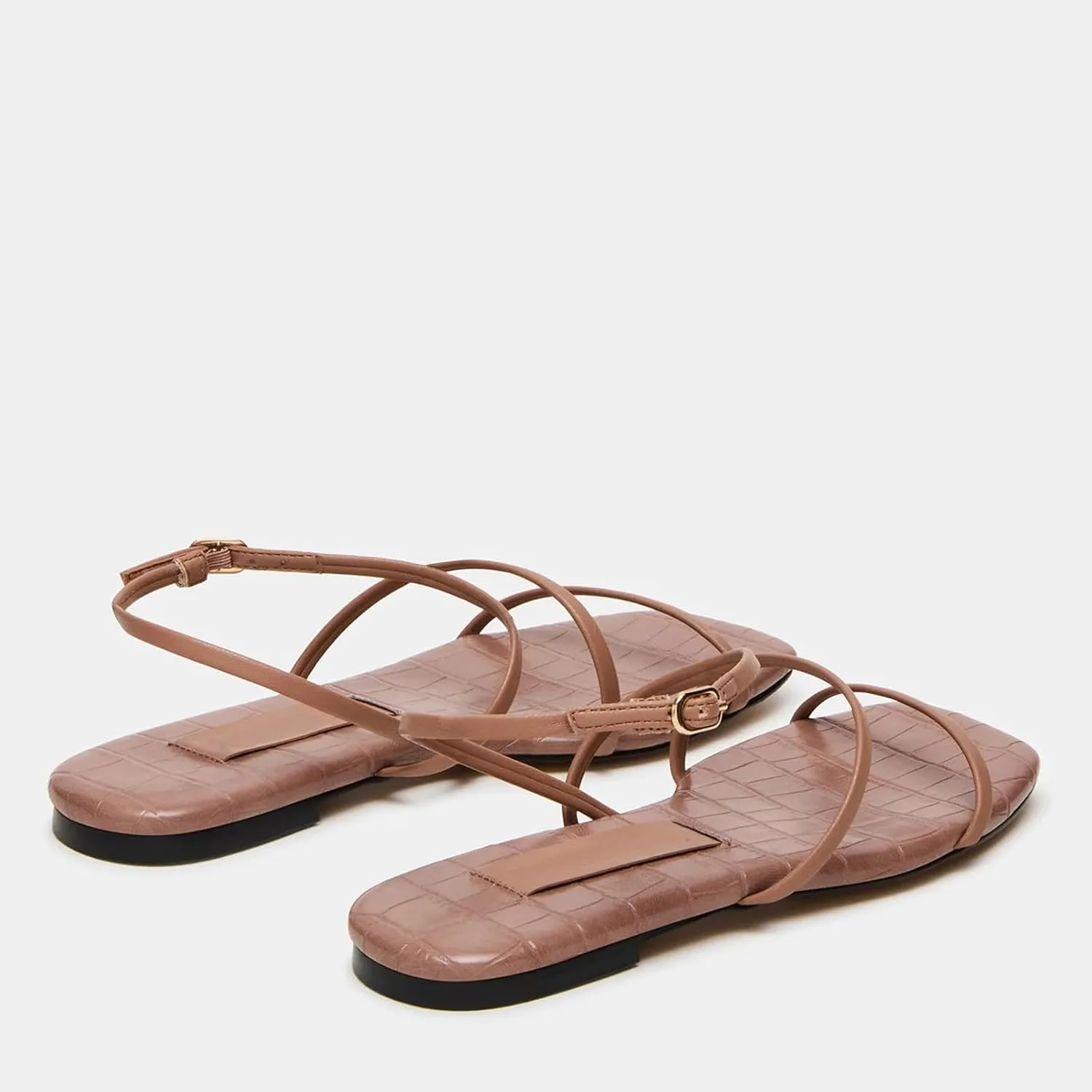 Beaded Strappy Flat Sandals for Women Bohemian Sandals Open Toe Slingback Flats Summer Vacation Beach Casual Daily Dressy Cute Shoes