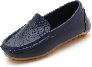 Boys Girls Loafers Soft Slip On Oxford Dress Flats Kids Toddler Casual Boat Shoes School Uniform Moccasin Walking Shoes