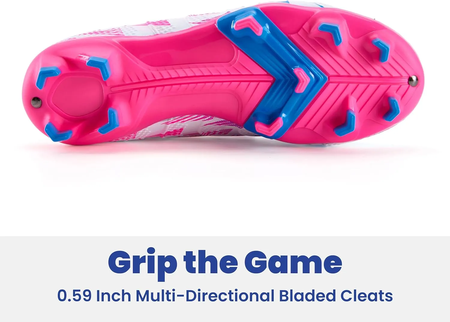 Boys Girls Soccer Cleats High Top Lightweight Training Football Shoes Little Big Kid Youth Firm Ground Athletic Outdoor Turf Indoor Lace Up Non-Slip Comfortable Durable Flexible Traction Breathable