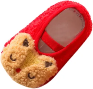 Boys Shoes Size 1 Boys and Girls Cartoon Character Pattern Warm Toddler Shoes Indoor Floor Socks Non Slip Fashion Toddler Shoes Breathable Cartoon Warm Toddler Shoes Girl Toddler High Top