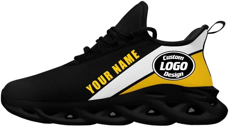 Custom Mens Baseball Shoes Personalized Lightweight Running Sneakers Lace-up Hiking Sport Shoes Casual Footwear
