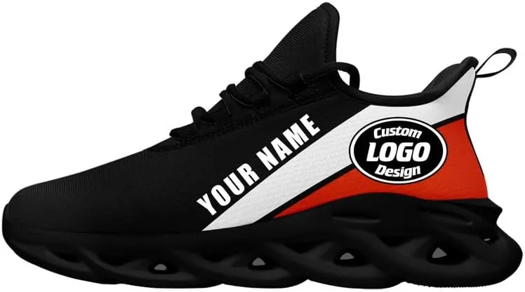 Custom Mens Baseball Shoes Personalized Lightweight Running Sneakers Lace-up Hiking Sport Shoes Casual Footwear