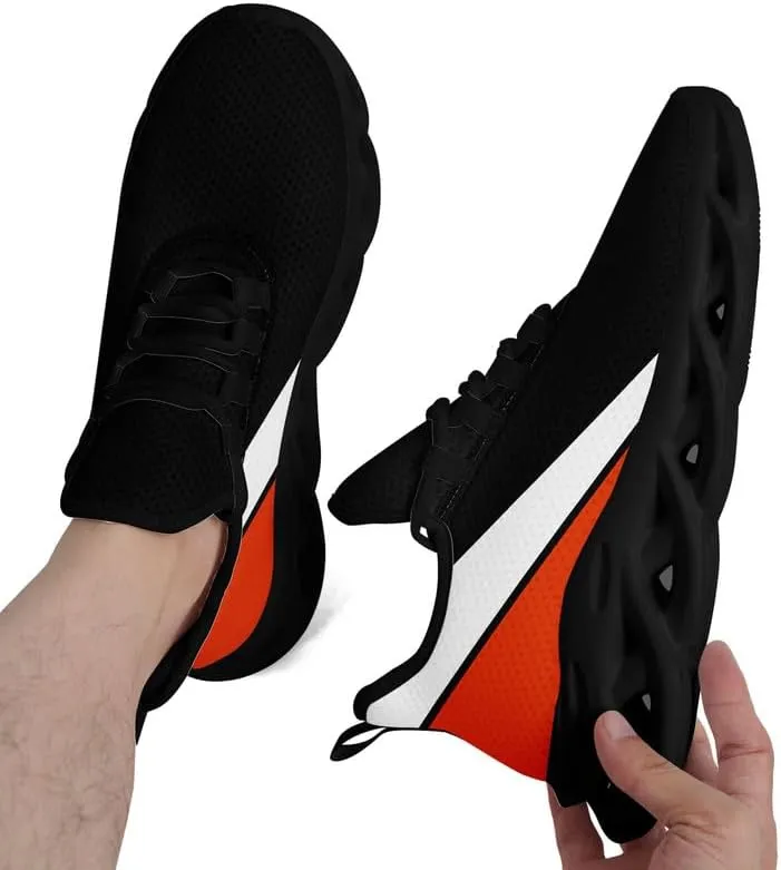 Custom Mens Baseball Shoes Personalized Lightweight Running Sneakers Lace-up Hiking Sport Shoes Casual Footwear