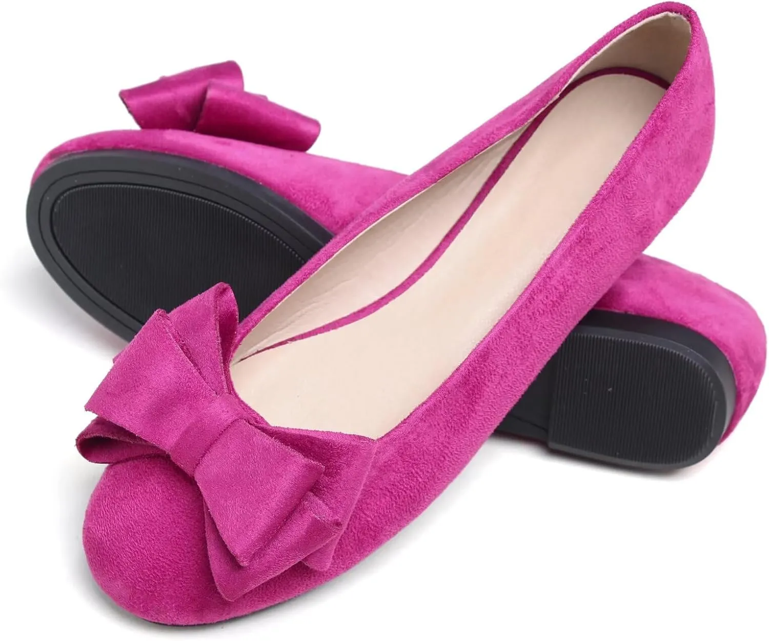 Dear Time Women's Casual Business Ballet Closed Round Toe Flats Slip On Soft Comfy Office Shoes Non Slip for Work Driving Loafers Shoes