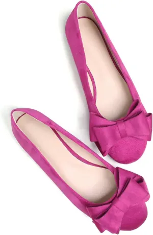 Dear Time Women's Casual Business Ballet Closed Round Toe Flats Slip On Soft Comfy Office Shoes Non Slip for Work Driving Loafers Shoes