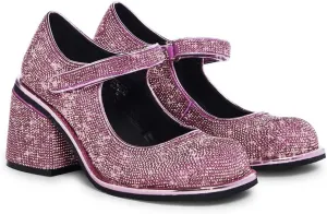 Dolls Kill Desire Me Rhinestone Mary Janes by Sugar Thrillz  Pumps with Sparkling Rhinestones, Block Heels, and Hook-and-Loop Closure, Perfect for Parties and Nights Out