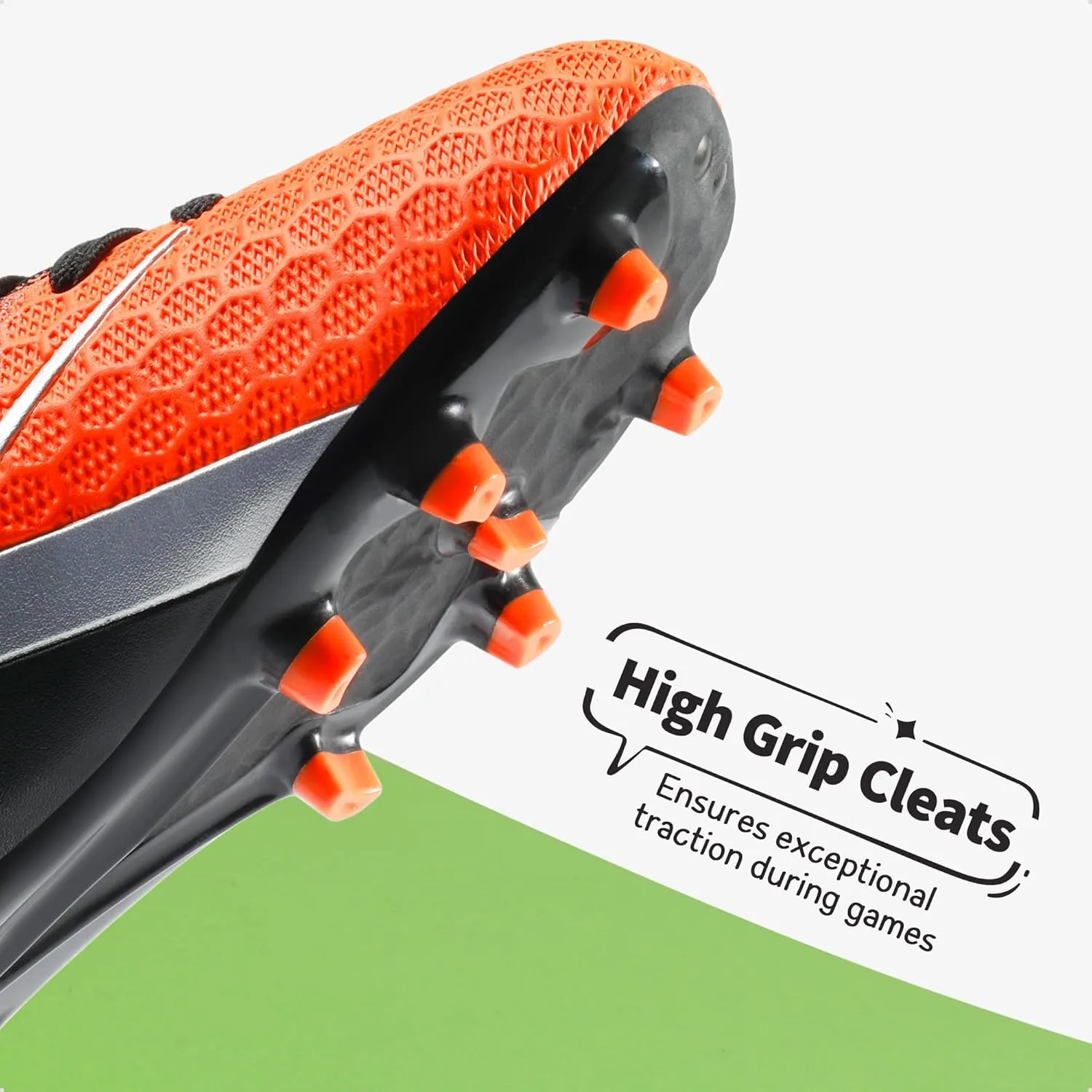 DREAM PAIRS Boys Girls Soccer Cleats Youth Firm Groud Outdoor Sport Athletic High Top Football Shoes for Little/Big Kid