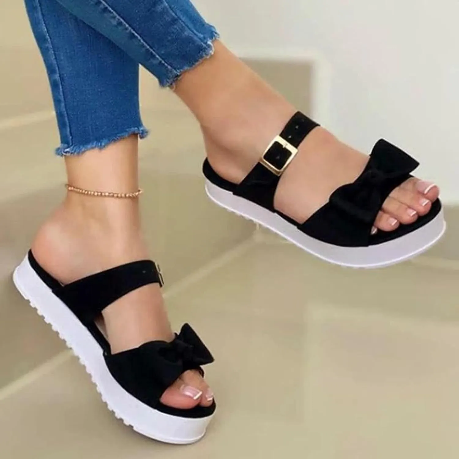 Dress Sandals for Women, Sandals Women Flat Casual Strappy Open Toe Elegant Shoes Slippers Travel Sandals