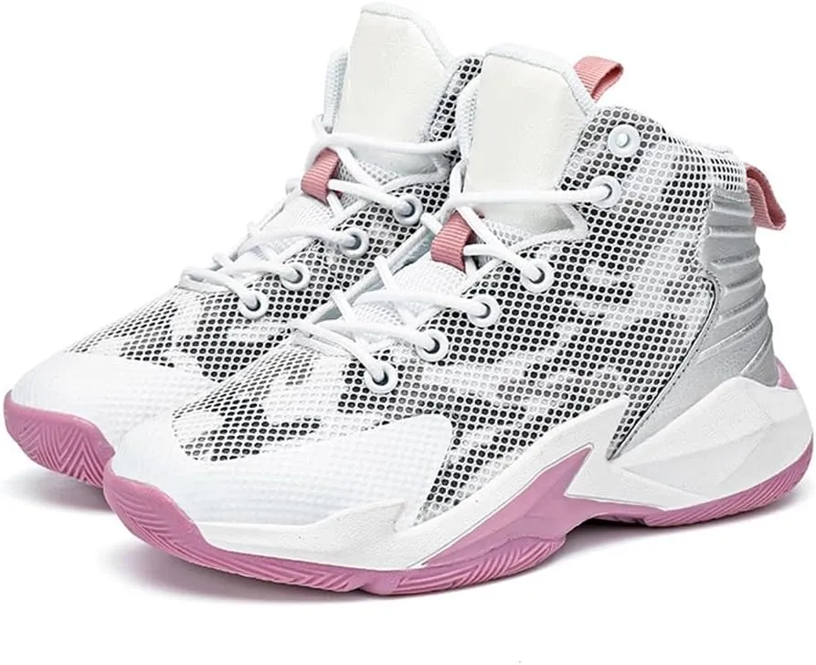 ESXGED Unisex Womens Fashion Mesh Comfy Non-Slip Breathable Basketball Shoes Mens Sports Athletic Running Tennis Casual Youth Sneakers