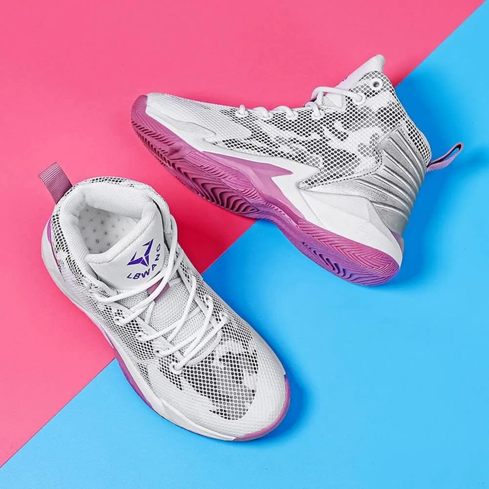 ESXGED Unisex Womens Fashion Mesh Comfy Non-Slip Breathable Basketball Shoes Mens Sports Athletic Running Tennis Casual Youth Sneakers