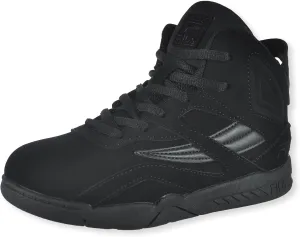 Fila Boys' Dereverse Mid Basketball Shoes, Black, 4 US Big Kid