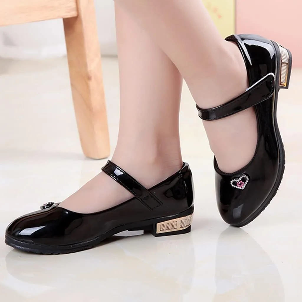 Girls Dress Shoes Mary Jane Shoes for Girls Flower Girl Shoes for Party Wedding School Low Heel Flats