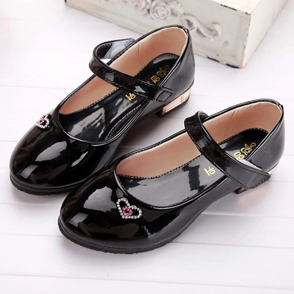 Girls Dress Shoes Mary Jane Shoes for Girls Flower Girl Shoes for Party Wedding School Low Heel Flats