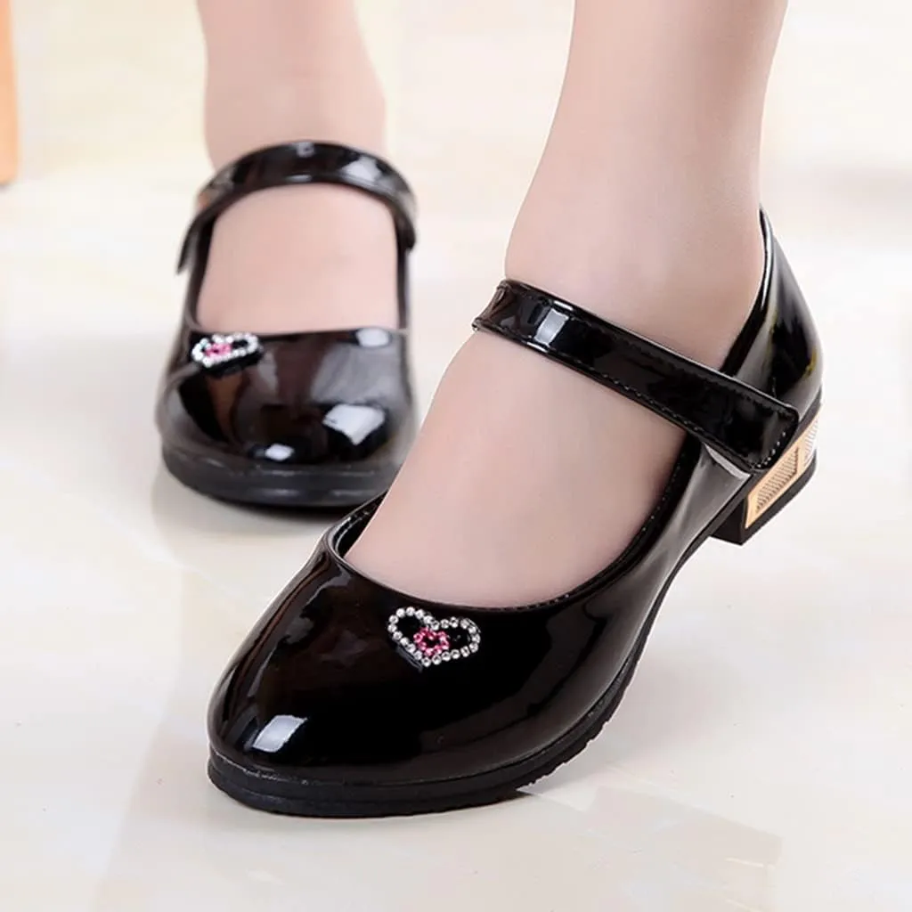 Girls Dress Shoes Mary Jane Shoes for Girls Flower Girl Shoes for Party Wedding School Low Heel Flats