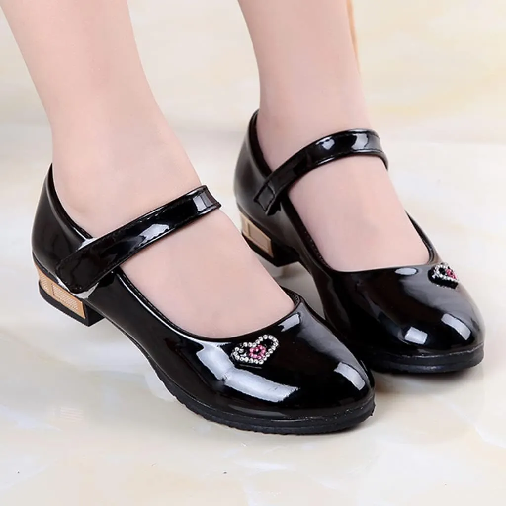 Girls Dress Shoes Mary Jane Shoes for Girls Flower Girl Shoes for Party Wedding School Low Heel Flats