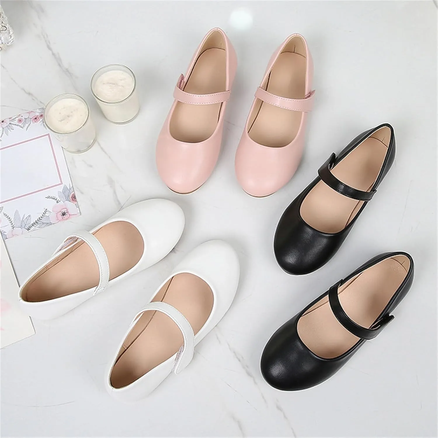 Girls Dress Shoes Patent Leather Ballet Flats Wedding Party School Uniform Shoes Little Girls Flower Girl Shoes