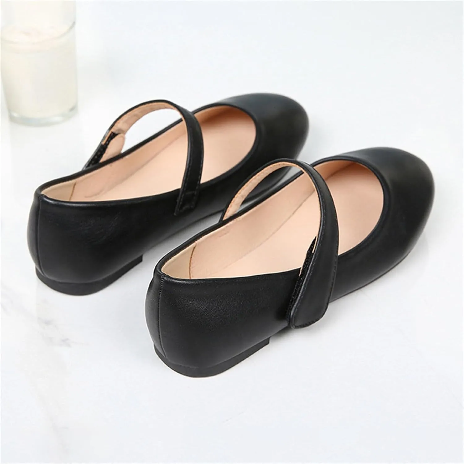 Girls Dress Shoes Patent Leather Ballet Flats Wedding Party School Uniform Shoes Little Girls Flower Girl Shoes