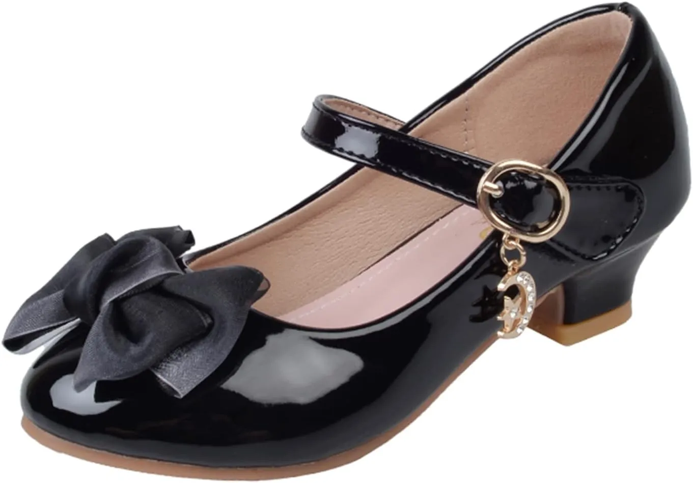 Girls Mary Jane Dress Shoes Bows Flower Girl Wedding School Low Heels Toddler Little Kids Pump Shoes Girl School Shoes
