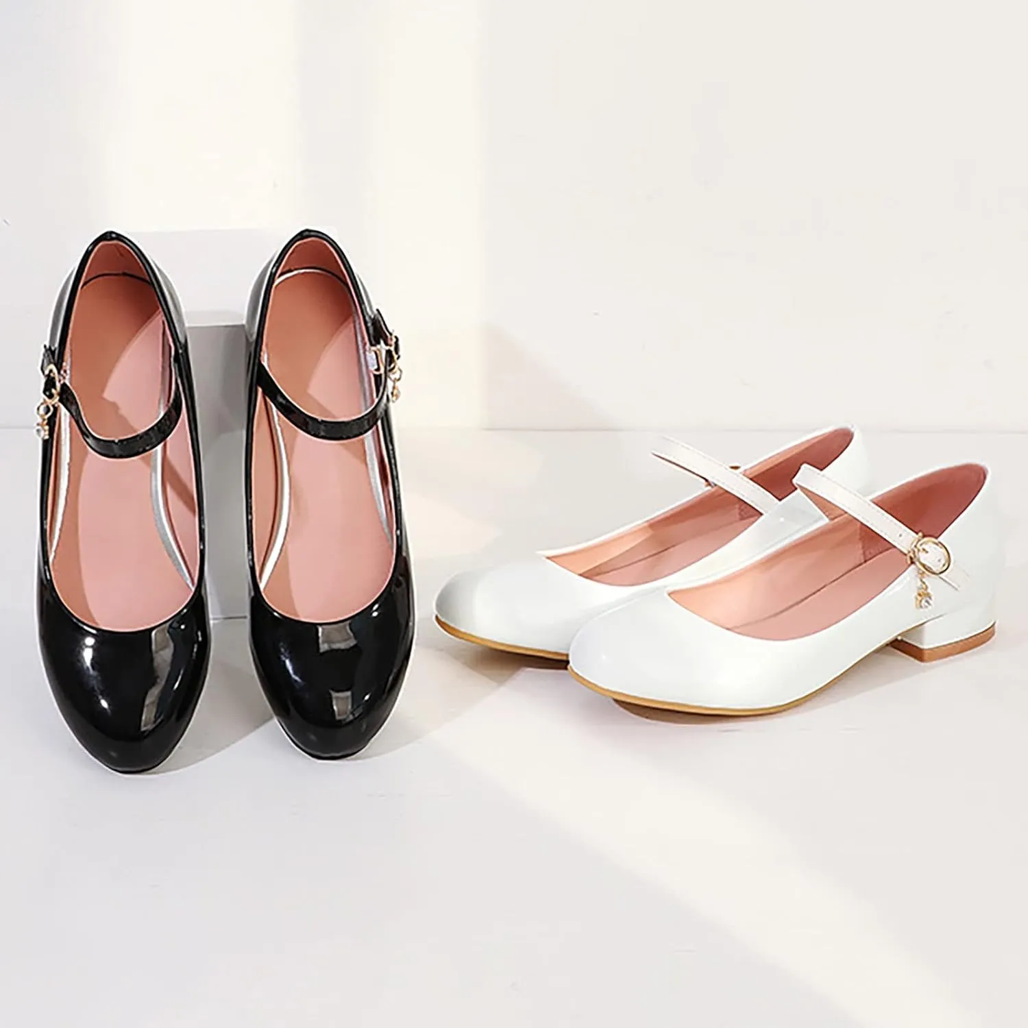 Girls Mary Jane Dress Shoes Toddler Flower Girls Kids Casual Slip on Ballet Flats School Wedding Party Shoes