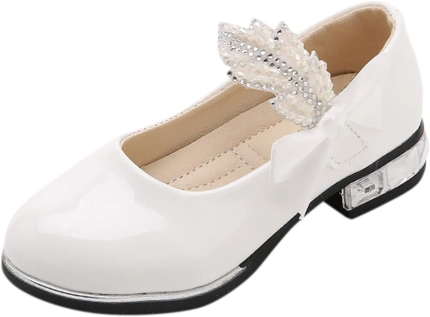 Girls Mary Jane Shoes Dress Shoes Flower Girl School Shoes Pump Patent Leather Shoes Low Heel Flats for Wedding Party