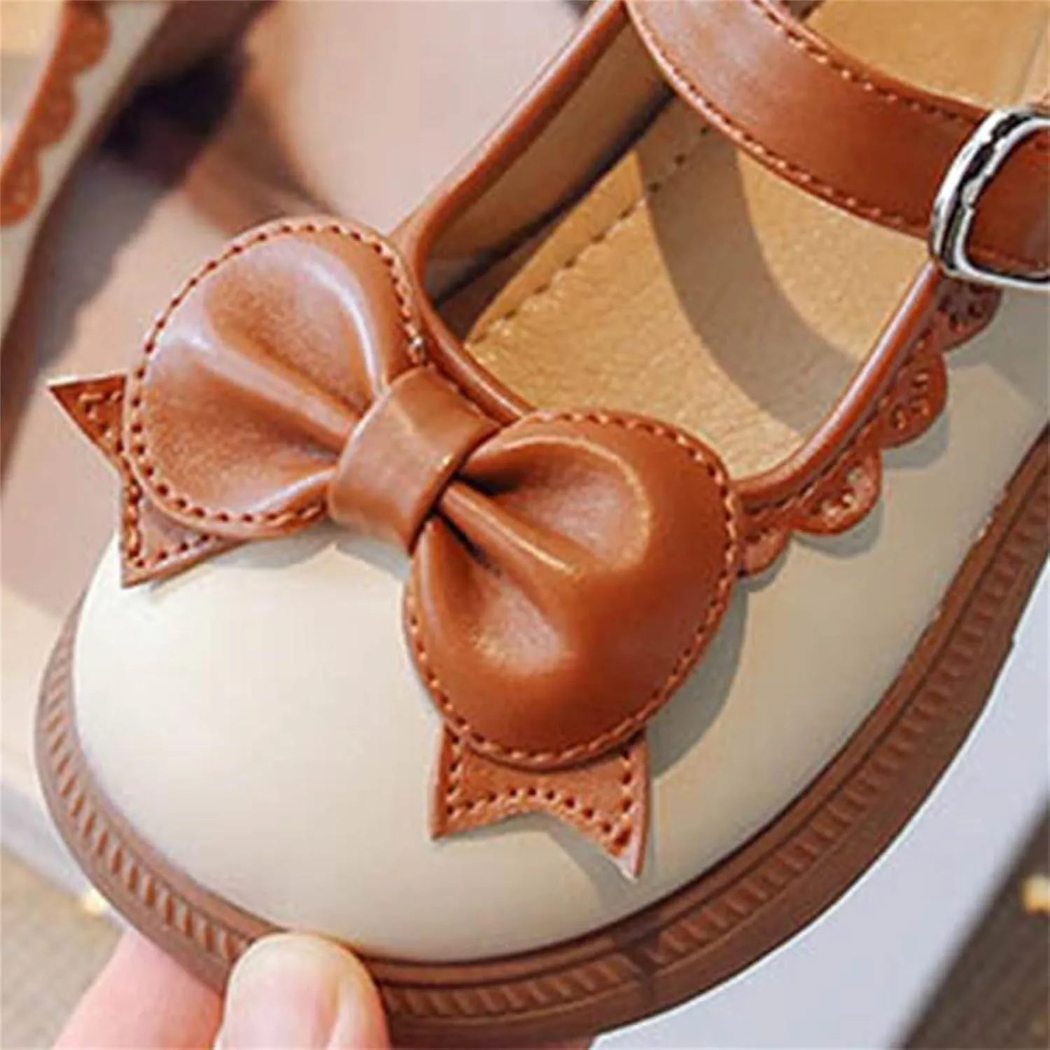 Girl's Platform Mary Janes Pumps Chunky Heel Ankle with Strap School Uniform Dress Shoes Bow Gothic Lolita Oxfords