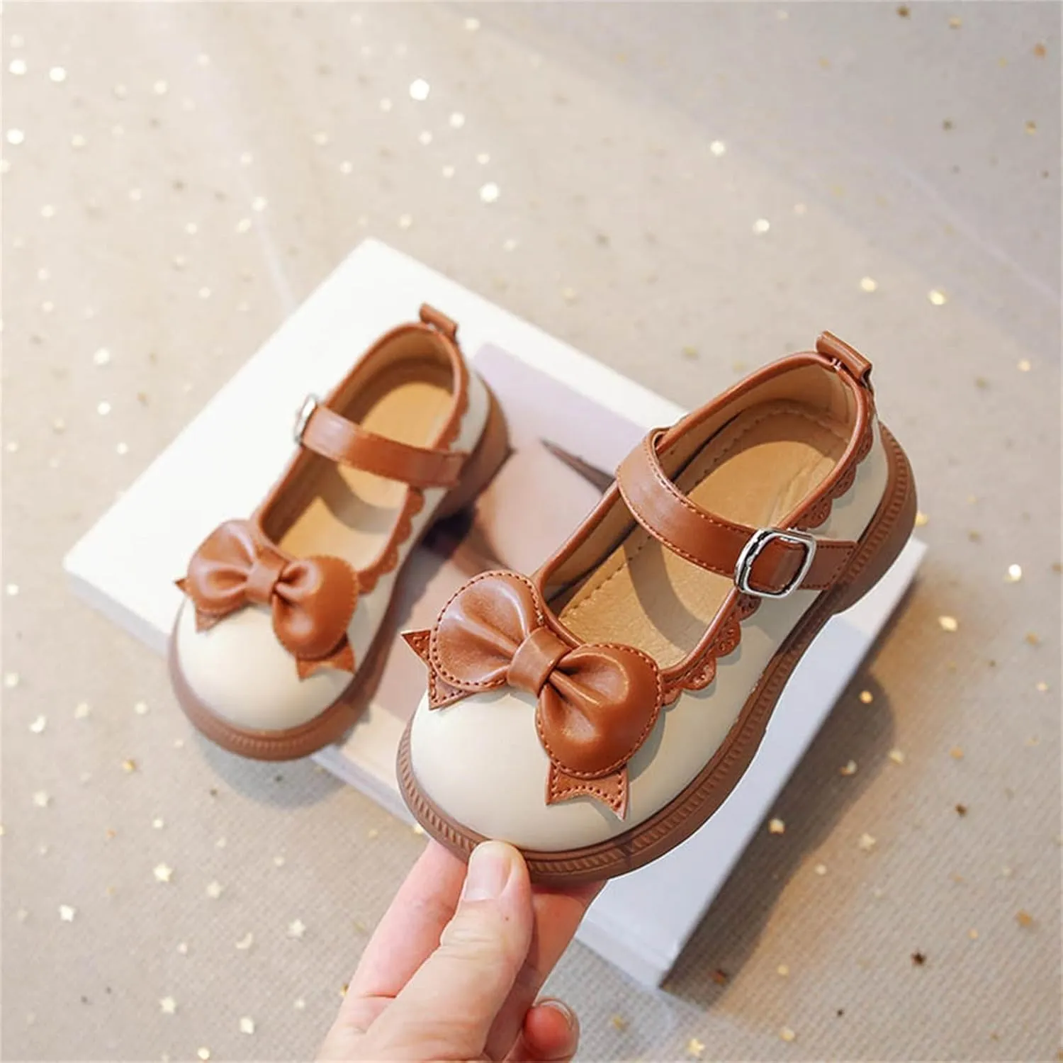 Girl's Platform Mary Janes Pumps Chunky Heel Ankle with Strap School Uniform Dress Shoes Bow Gothic Lolita Oxfords