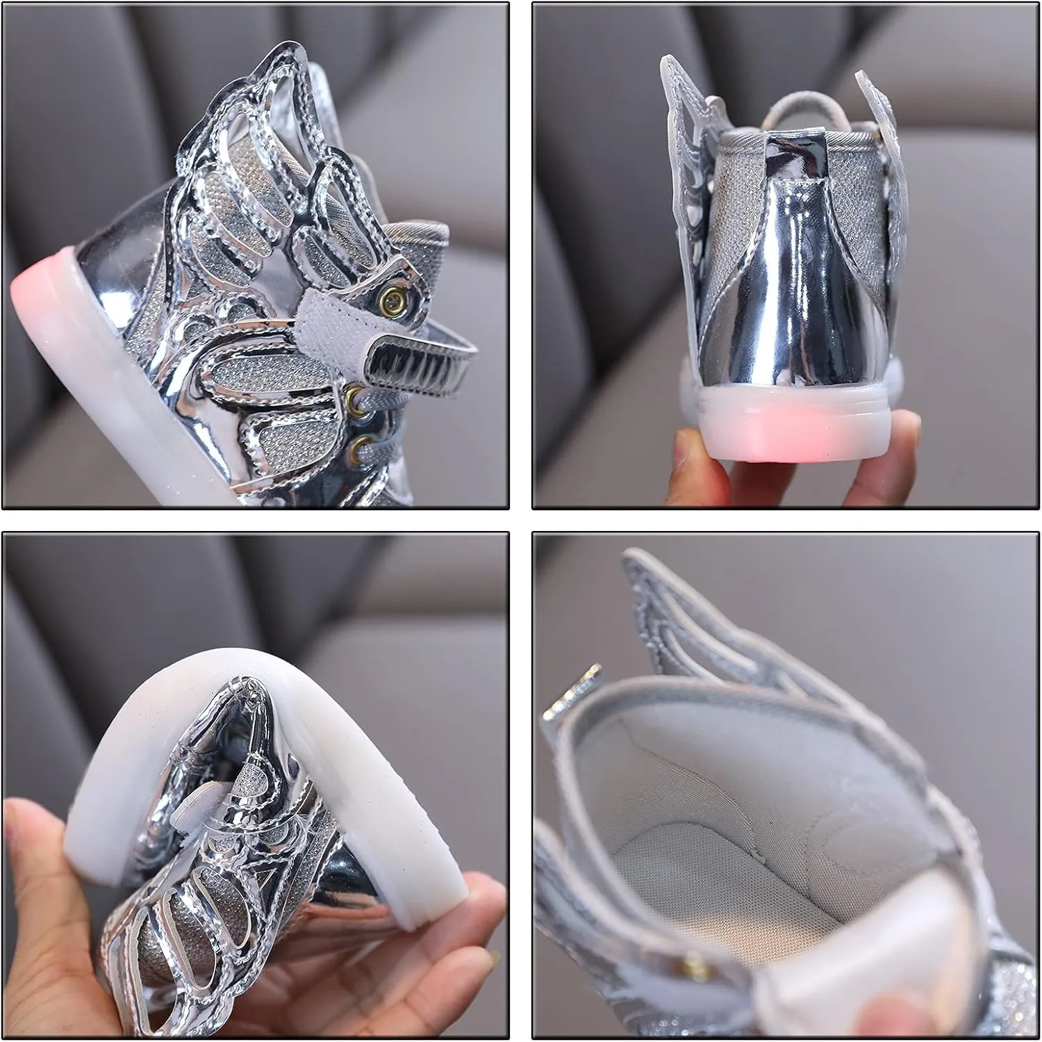 Girls Shoes Size 13 Light Children Baby Girls Sport Luminous Shoes Bling Kids Led Baby Shoes Light up Shoes 4t