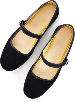 Hee grand Chinese Style Embroidered Flats for Women Comfort Slip on Walking Shoes Mary Jane Shoes