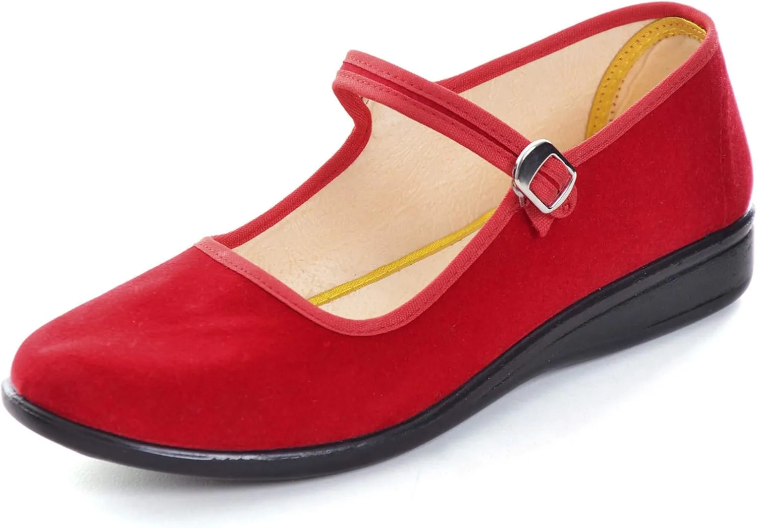 Hee grand Chinese Style Embroidered Flats for Women Comfort Slip on Walking Shoes Mary Jane Shoes