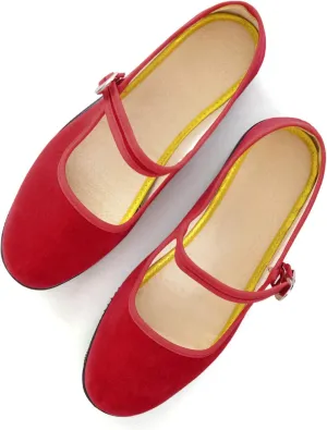 Hee grand Chinese Style Embroidered Flats for Women Comfort Slip on Walking Shoes Mary Jane Shoes