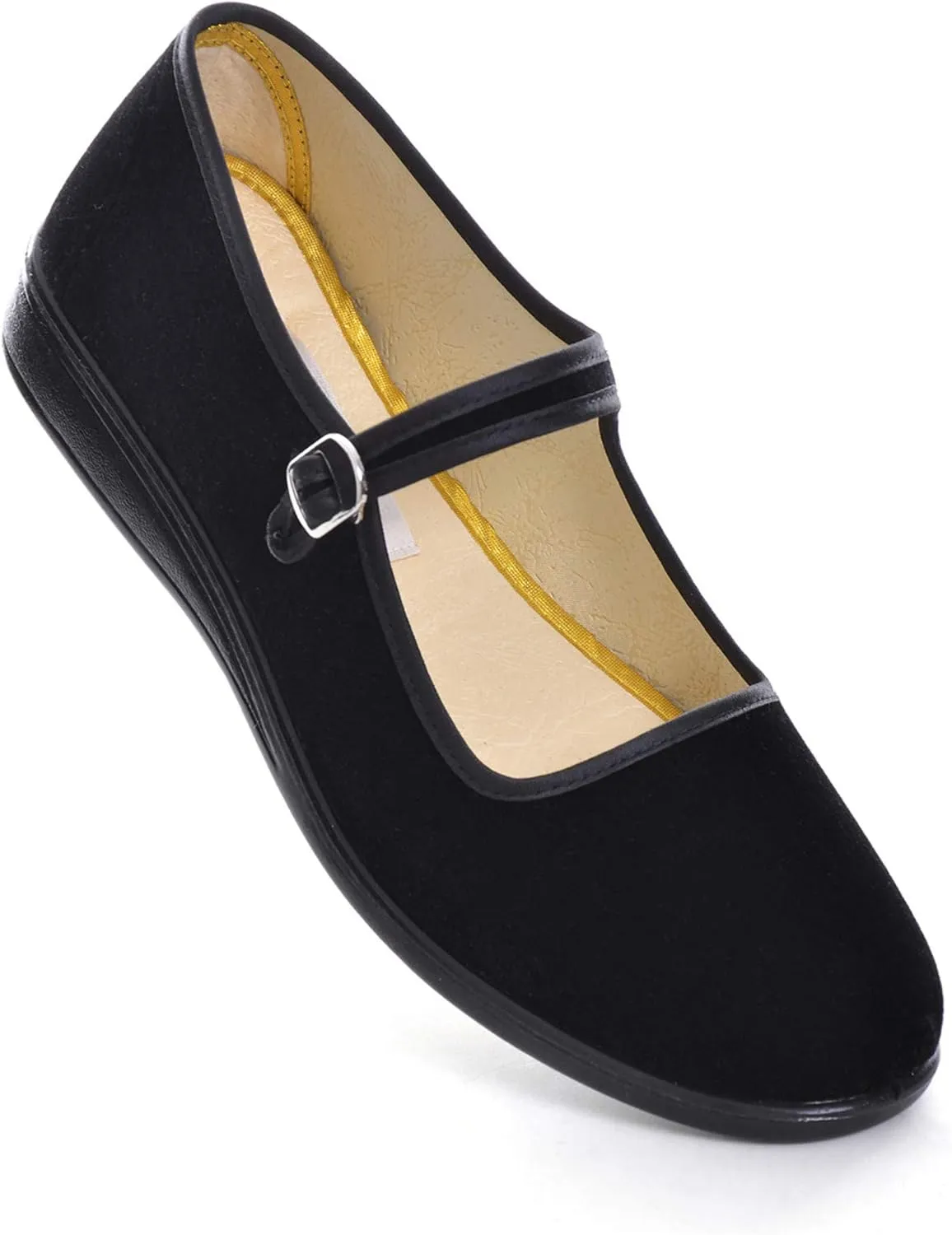 Hee grand Chinese Style Embroidered Flats for Women Comfort Slip on Walking Shoes Mary Jane Shoes