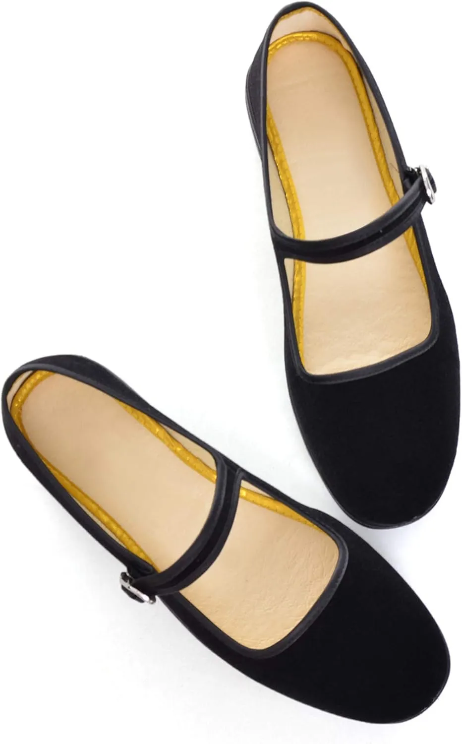 Hee grand Chinese Style Embroidered Flats for Women Comfort Slip on Walking Shoes Mary Jane Shoes
