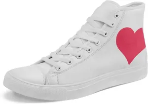 High Top Sneakers Canvas Shoes Lace up Casual Tennis Shoes Fashion Flat Walking Shoes
