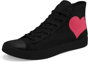 High Top Sneakers Canvas Shoes Lace up Casual Tennis Shoes Fashion Flat Walking Shoes