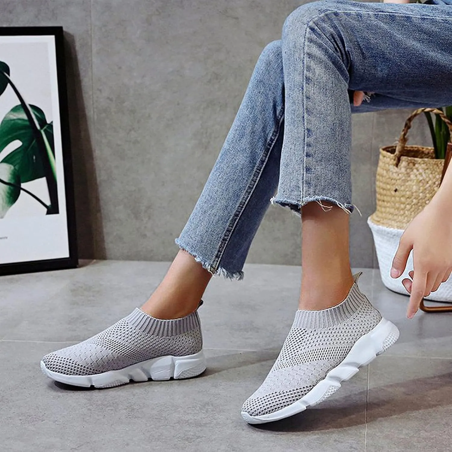High Top Sneakers for Women Arch Support Zapatos Antideslizantes Para Mujer De Cocina Black Sneakers for Women Comfortable Walking Women Sneakers Size 9 Wide Athletic Shoes Women Size 5.5