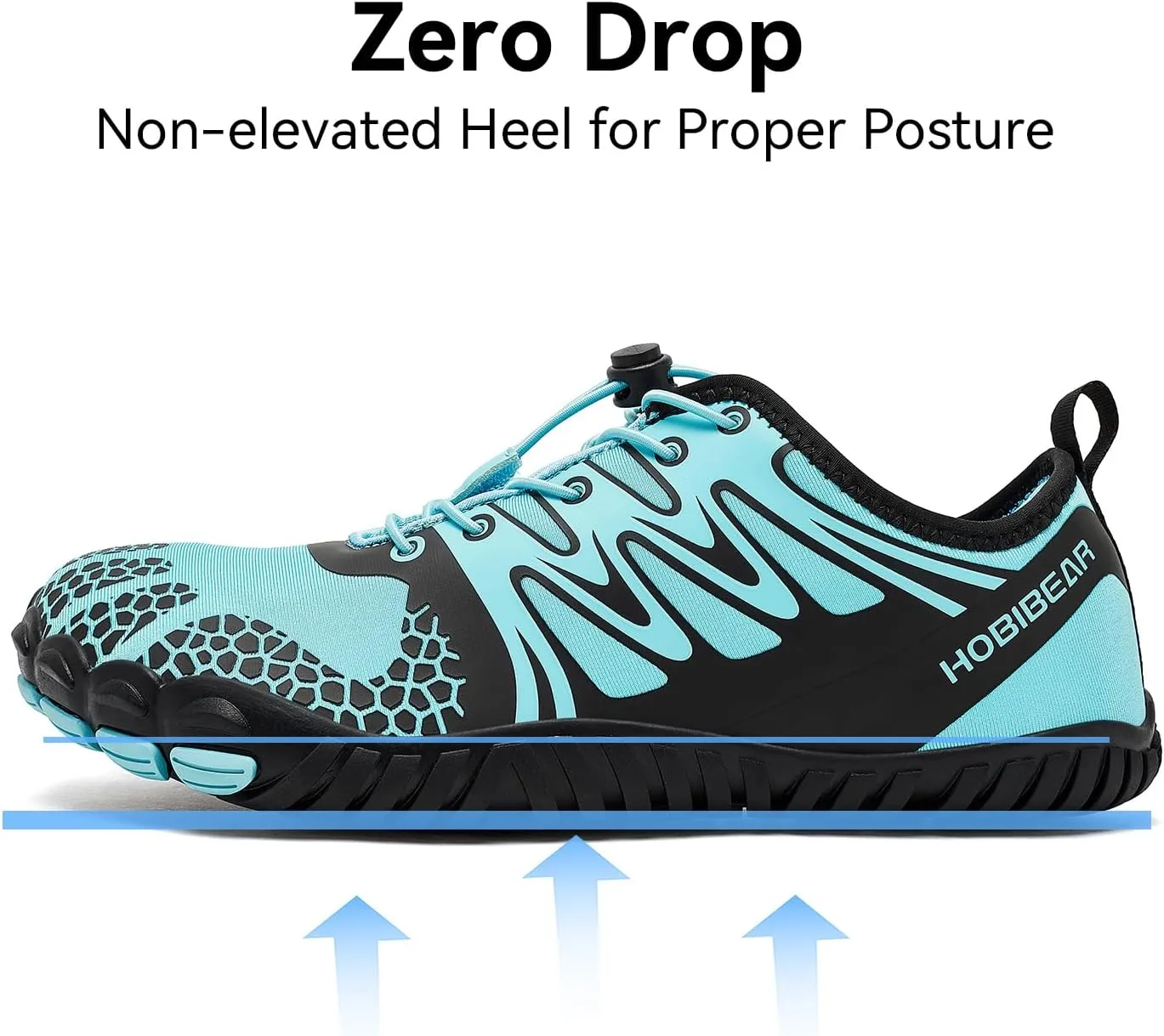 HOBIBEAR Barefoot Shoes Men Women Wide Toe Box Zero Drop Minimalist Cross Training Unisex