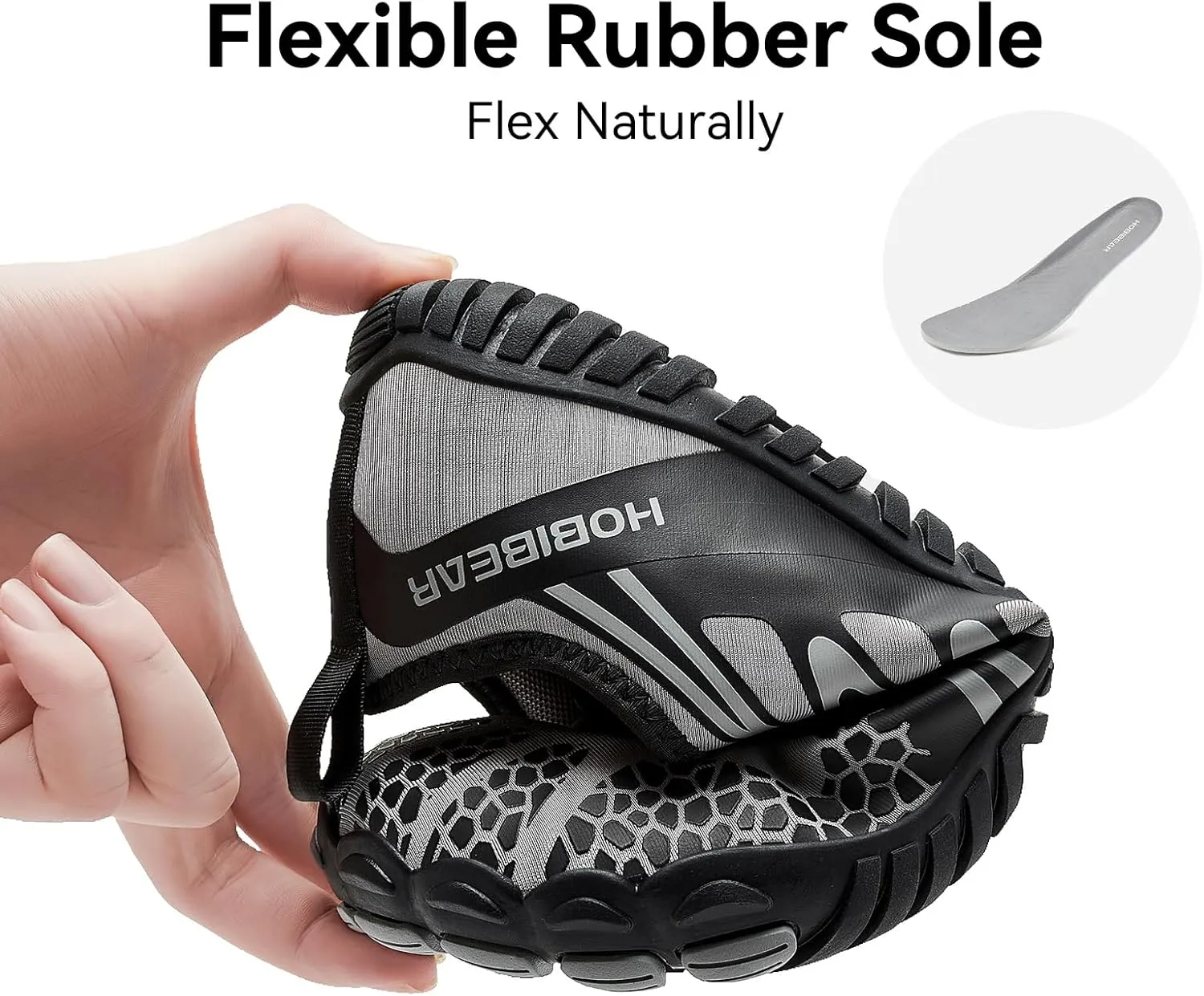 HOBIBEAR Barefoot Shoes Men Women Wide Toe Box Zero Drop Minimalist Cross Training Unisex